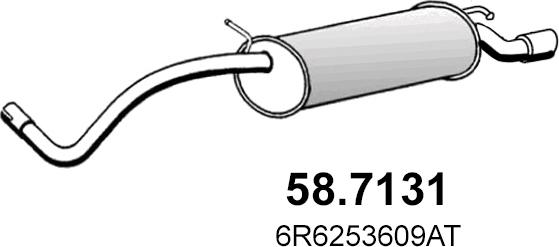 ASSO 58.7131 - Zadnji Ispušni lonac www.molydon.hr