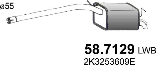 ASSO 58.7129 - Zadnji Ispušni lonac www.molydon.hr