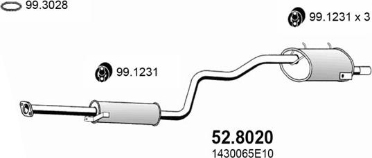 ASSO 52.8020 - Srednji/Ispušni lonac www.molydon.hr