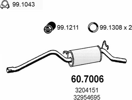 ASSO 60.7006 - Zadnji Ispušni lonac www.molydon.hr