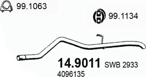 ASSO 14.9011 - Ispušna cijev www.molydon.hr