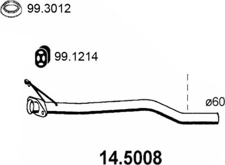 ASSO 14.5008 - Ispušna cijev www.molydon.hr