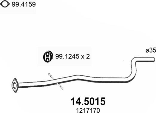 ASSO 14.5015 - Ispušna cijev www.molydon.hr