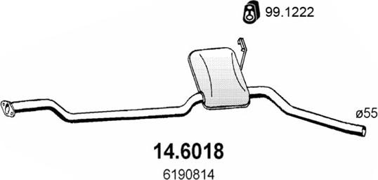 ASSO 14.6018 - Srednji Ispušni lonac www.molydon.hr