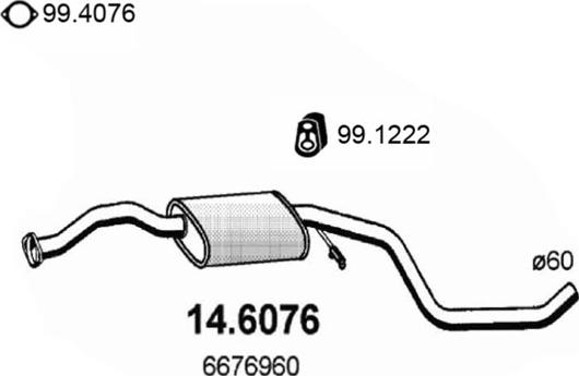 ASSO 14.6076 - Srednji Ispušni lonac www.molydon.hr