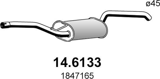 ASSO 14.6133 - Srednji Ispušni lonac www.molydon.hr