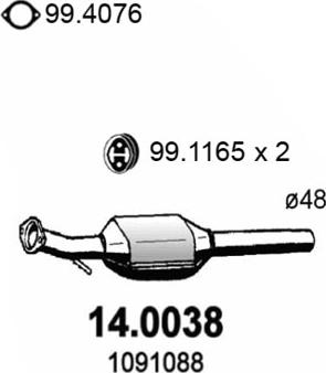 ASSO 14.0038 - Katalizator www.molydon.hr