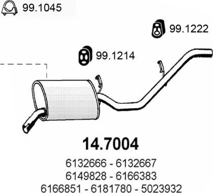 ASSO 14.7004 - Zadnji Ispušni lonac www.molydon.hr