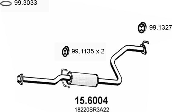 ASSO 15.6004 - Srednji Ispušni lonac www.molydon.hr