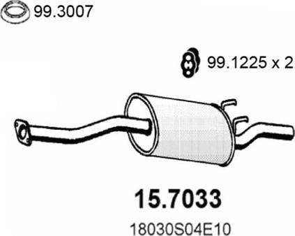 ASSO 15.7033 - Zadnji Ispušni lonac www.molydon.hr