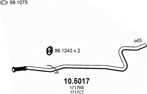 ASSO 10.5017 - Ispušna cijev www.molydon.hr