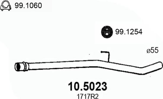 ASSO 10.5023 - Ispušna cijev www.molydon.hr