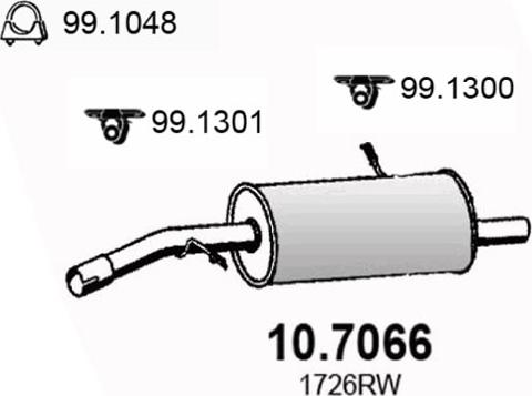 ASSO 10.7066 - Zadnji Ispušni lonac www.molydon.hr