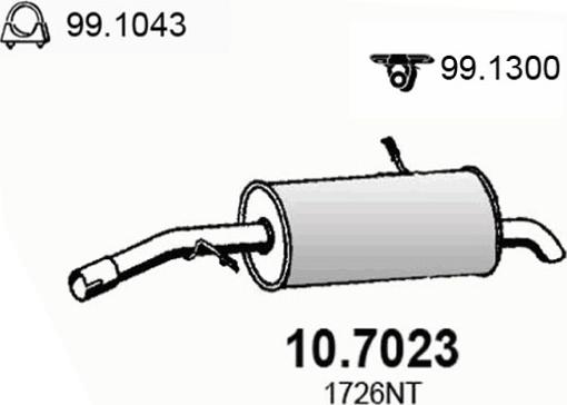 ASSO 10.7023 - Zadnji Ispušni lonac www.molydon.hr