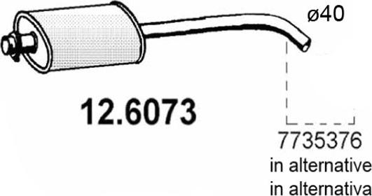 ASSO 12.6073 - Srednji Ispušni lonac www.molydon.hr