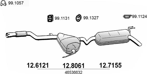 ASSO 12.6121 - Srednji Ispušni lonac www.molydon.hr