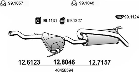 ASSO 12.6123 - Srednji Ispušni lonac www.molydon.hr