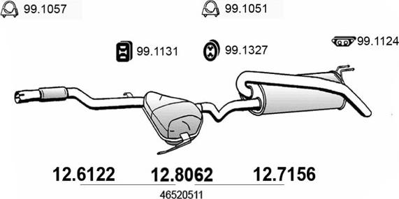 ASSO 12.7156 - Zadnji Ispušni lonac www.molydon.hr