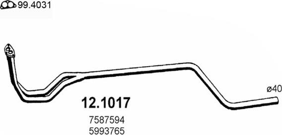 ASSO 12.1017 - Ispušna cijev www.molydon.hr