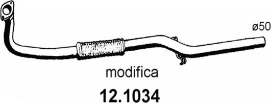 ASSO 12.1034 - Ispušna cijev www.molydon.hr