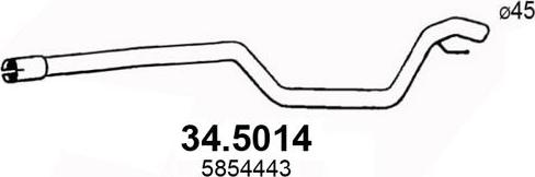 ASSO 34.5014 - Ispušna cijev www.molydon.hr