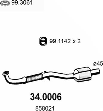 ASSO 34.0006 - Katalizator www.molydon.hr