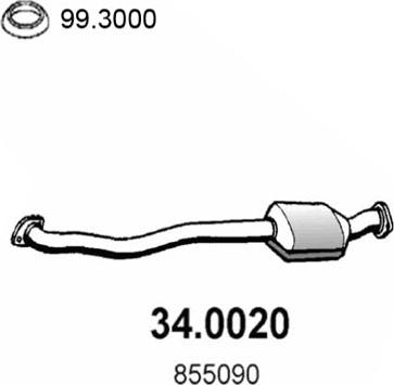 ASSO 34.0020 - Katalizator www.molydon.hr