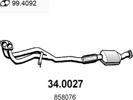 ASSO 34.0027 - Katalizator www.molydon.hr