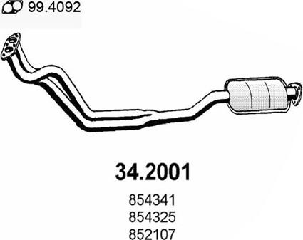 ASSO 34.2001 - Prednji Ispušni lonac www.molydon.hr