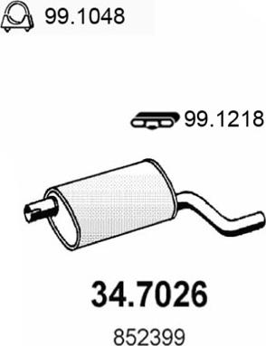 ASSO 34.7026 - Zadnji Ispušni lonac www.molydon.hr