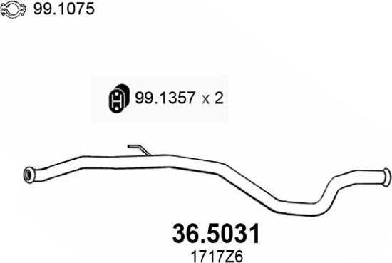 ASSO 36.5031 - Ispušna cijev www.molydon.hr