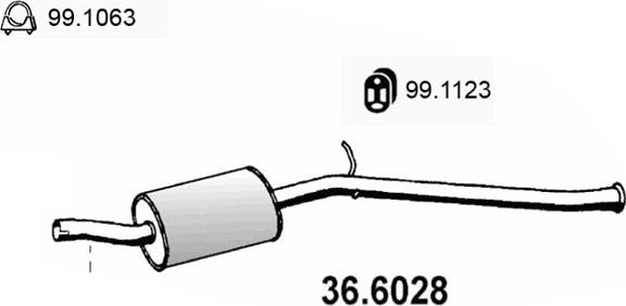 ASSO 36.6028 - Srednji Ispušni lonac www.molydon.hr