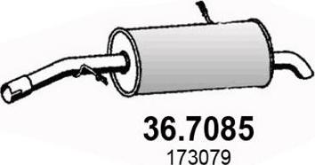 ASSO 36.7085 - Zadnji Ispušni lonac www.molydon.hr