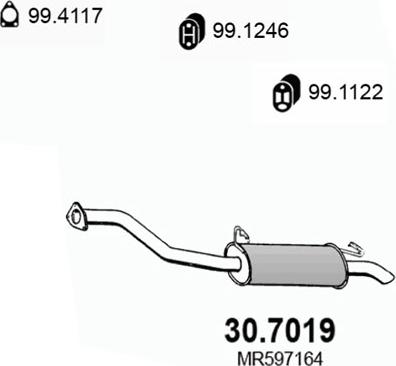 ASSO 30.7019 - Zadnji Ispušni lonac www.molydon.hr