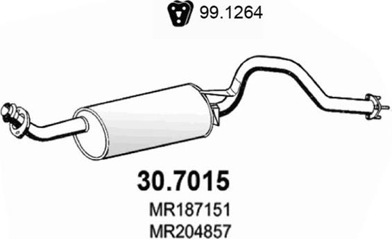 ASSO 30.7015 - Zadnji Ispušni lonac www.molydon.hr