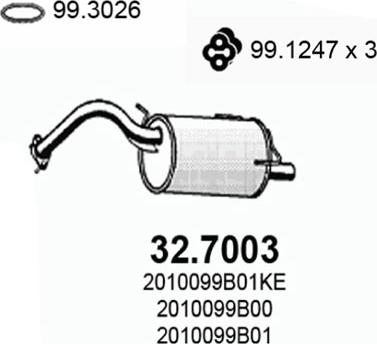 ASSO 32.7003 - Zadnji Ispušni lonac www.molydon.hr