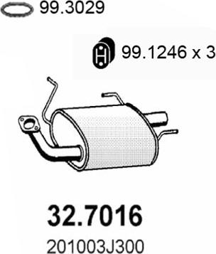 ASSO 32.7016 - Zadnji Ispušni lonac www.molydon.hr