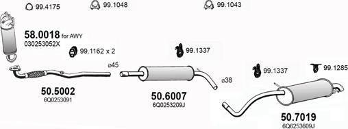 ASSO ART2922 - Ispušni sistem www.molydon.hr