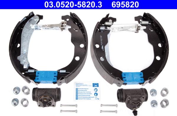 ATE 03.0520-5820.3 - Komplet kočnica, bubanj kočnice www.molydon.hr