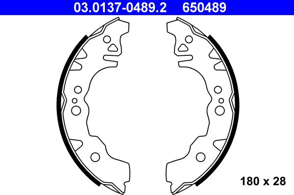 ATE 03.0137-0489.2 - Komplet kočnica, bubanj kočnice www.molydon.hr