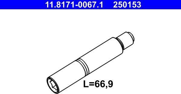 ATE 11.8171-0067.1 - Vodeci zavrtanj, kočione čeljusti www.molydon.hr