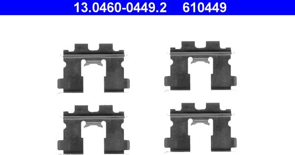 ATE 13.0460-0449.2 - Komplet pribora, Pločica disk kočnice www.molydon.hr