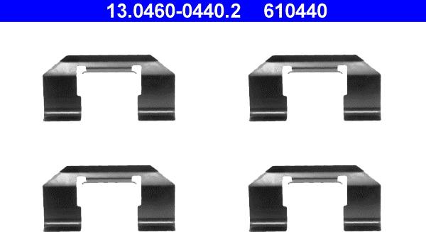 ATE 13.0460-0440.2 - Komplet pribora, Pločica disk kočnice www.molydon.hr