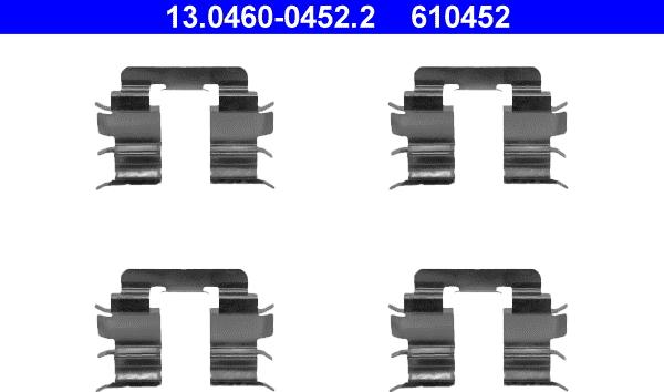 ATE 13.0460-0452.2 - Komplet pribora, Pločica disk kočnice www.molydon.hr