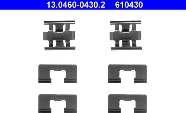 ATE 13.0460-0430.2 - Komplet pribora, Pločica disk kočnice www.molydon.hr