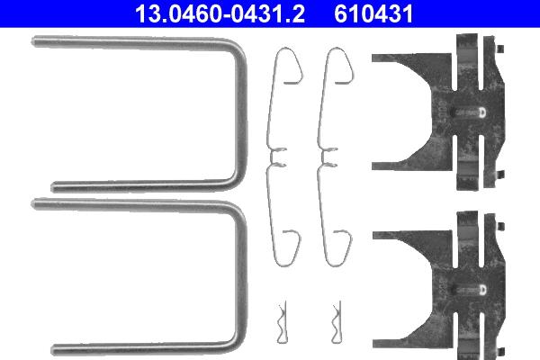 ATE 13.0460-0431.2 - Komplet pribora, Pločica disk kočnice www.molydon.hr