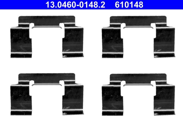 ATE 13.0460-0148.2 - Komplet pribora, Pločica disk kočnice www.molydon.hr