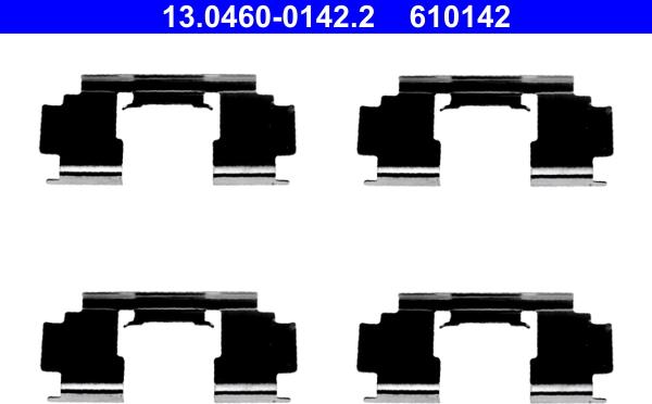 ATE 13.0460-0142.2 - Komplet pribora, Pločica disk kočnice www.molydon.hr