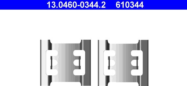 ATE 13.0460-0344.2 - Komplet pribora, Pločica disk kočnice www.molydon.hr