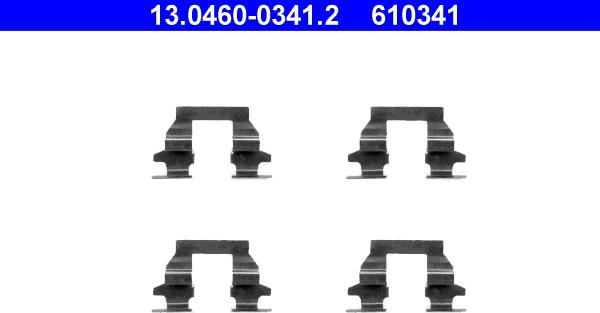 ATE 13.0460-0341.2 - Komplet pribora, Pločica disk kočnice www.molydon.hr